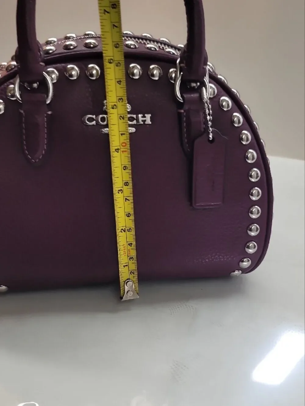 COACH  Sydney Satchel With Rivets